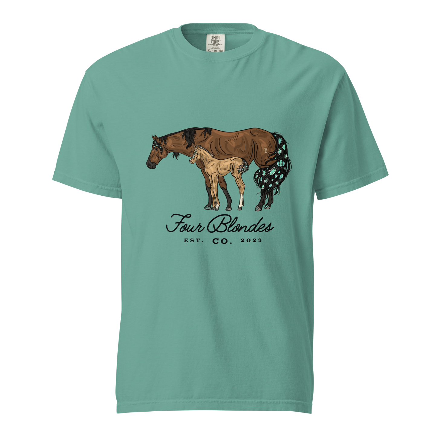 FBC Mare & Foal - Unisex garment-dyed heavyweight t-shirt