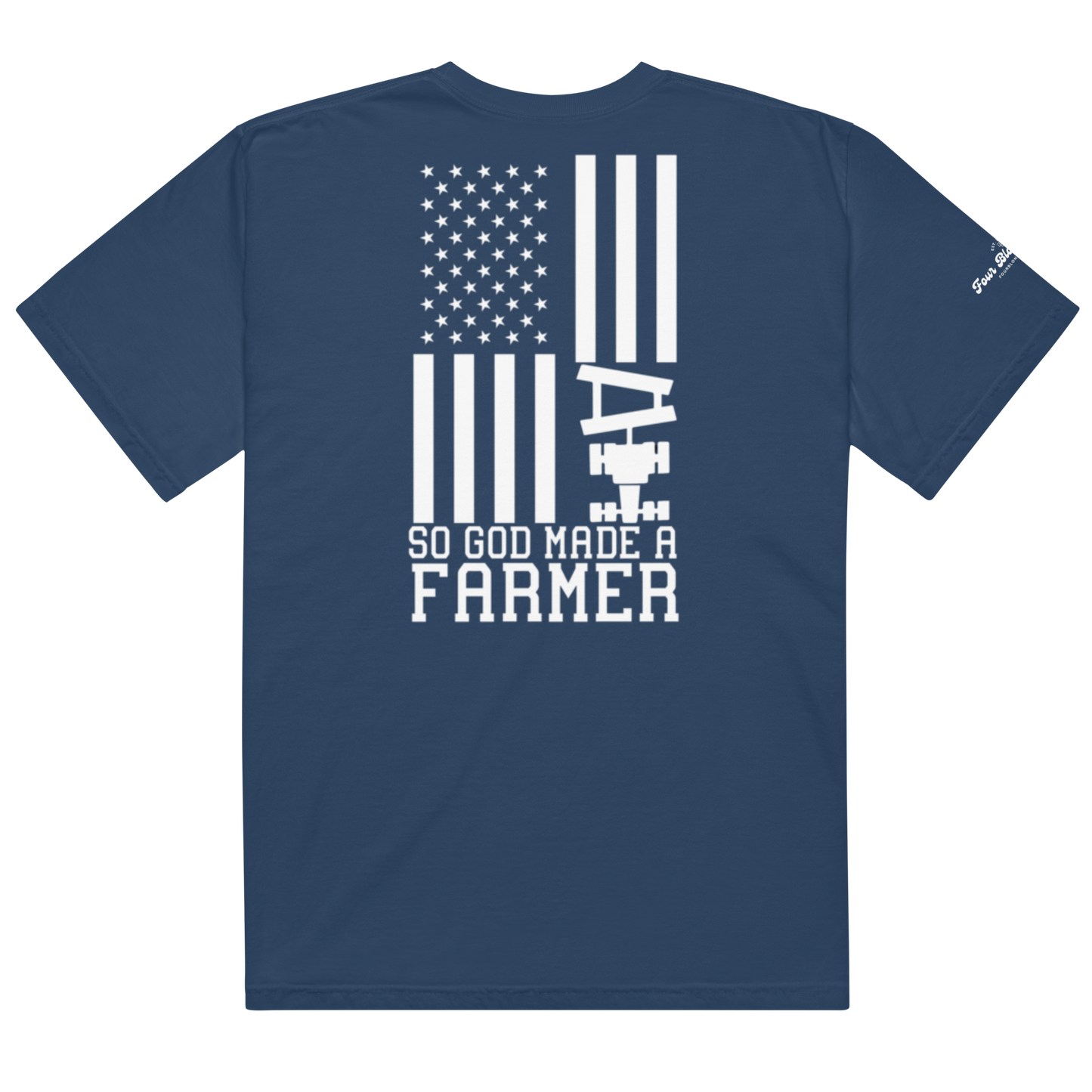 So God made a Farmer - Unisex garment-dyed heavyweight t-shirt