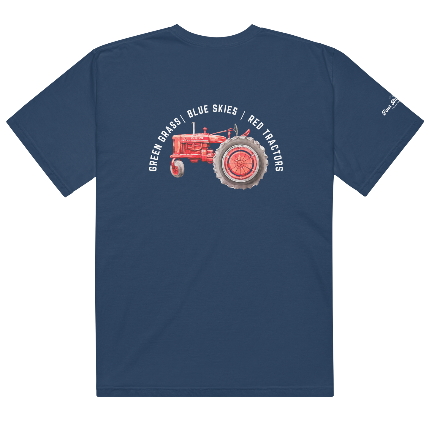 Red Tractor - Unisex garment-dyed heavyweight t-shirt