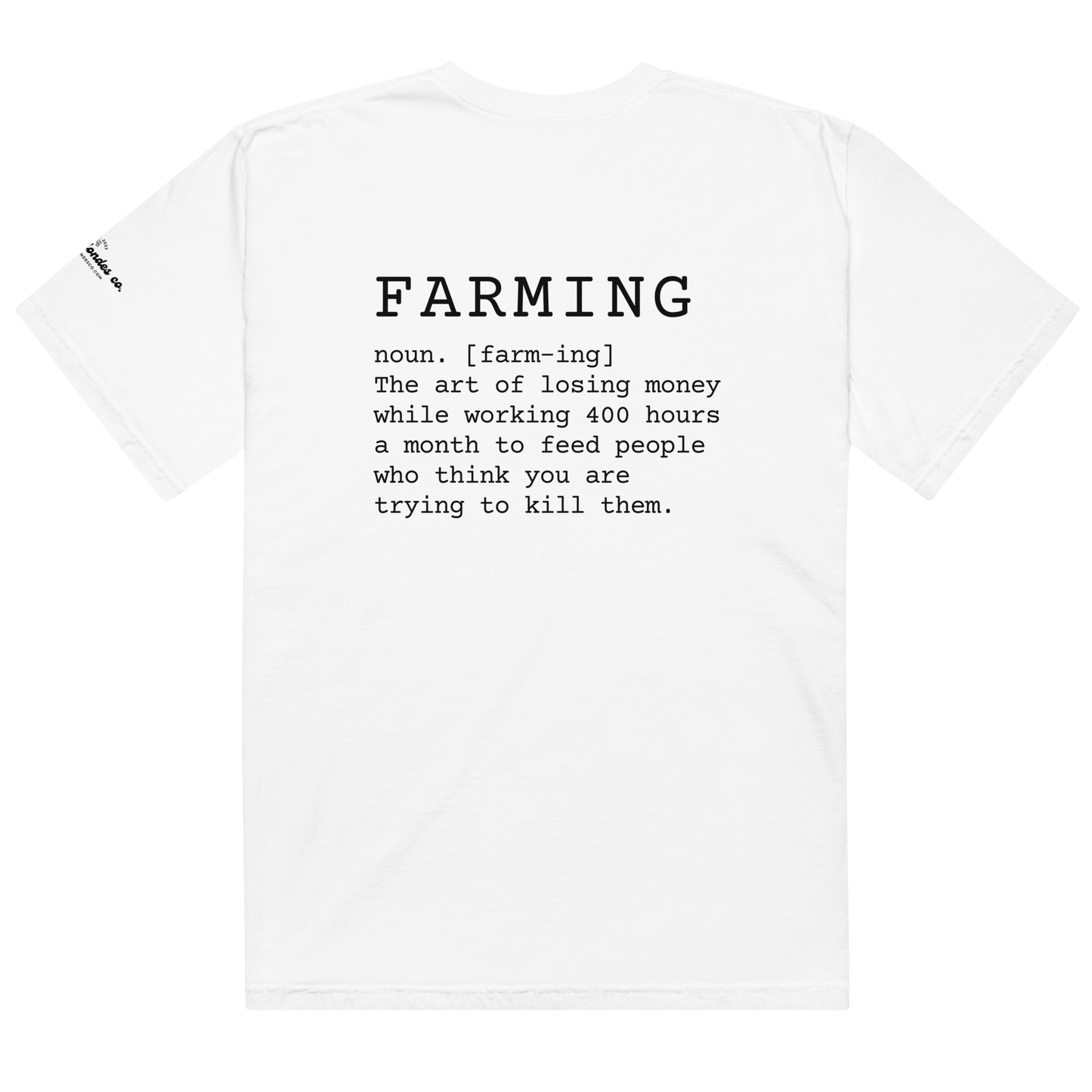 Farming - Unisex garment-dyed heavyweight t-shirt