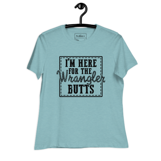 Here for the Wranglers - Women's Relaxed T-Shirt