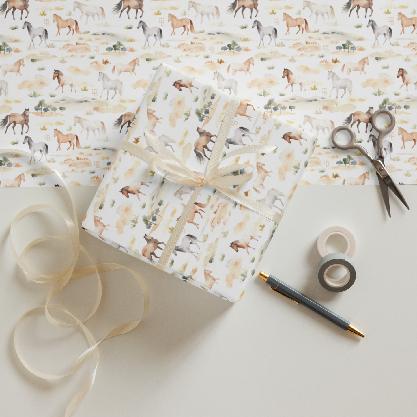 Horses - Wrapping paper sheets