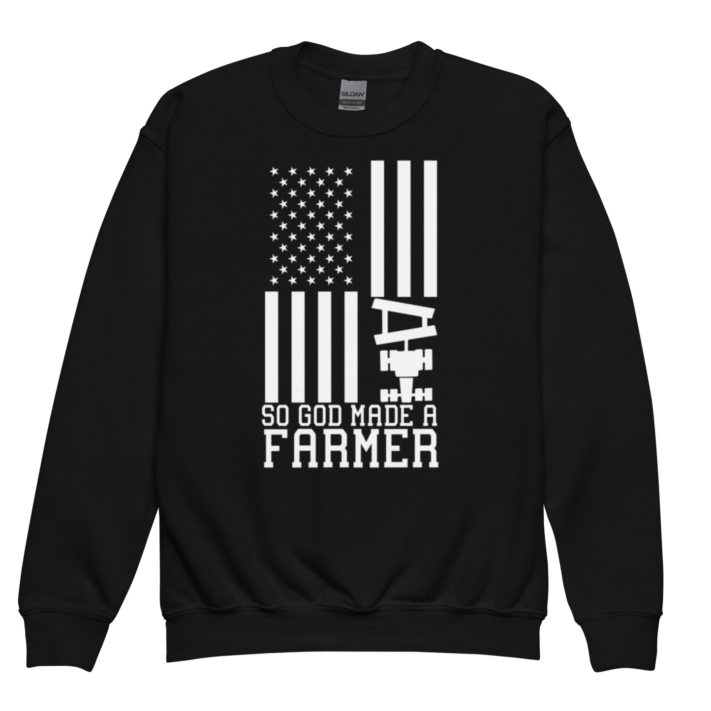 God Made A Farmer - Youth crewneck sweatshirt