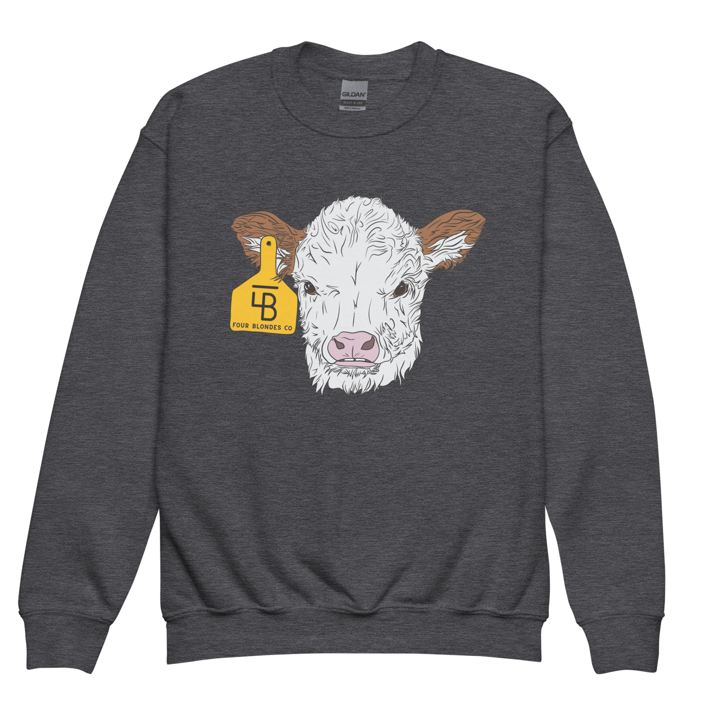 FBC Spring Baldie Calf - Youth crewneck sweatshirt