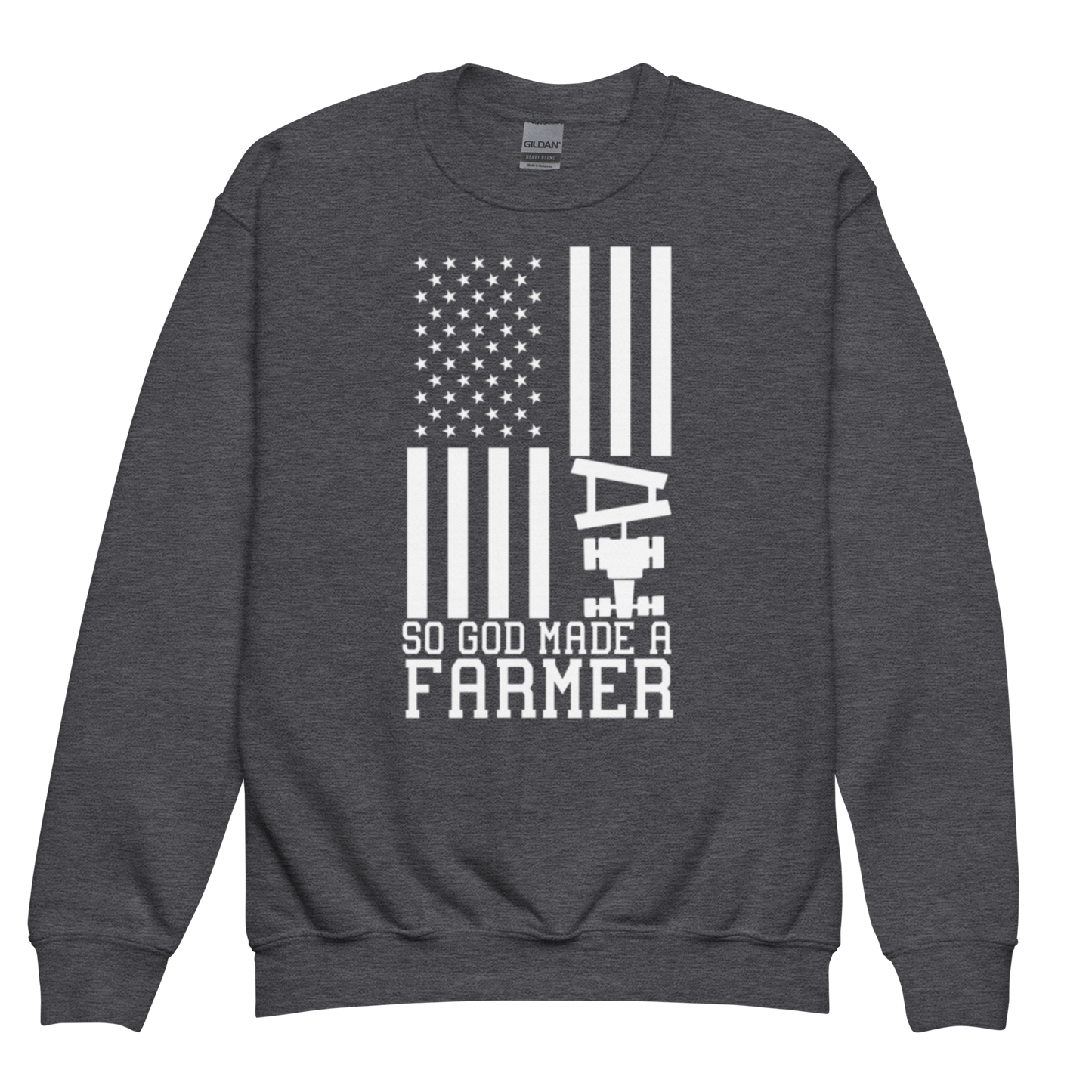 God Made A Farmer - Youth crewneck sweatshirt