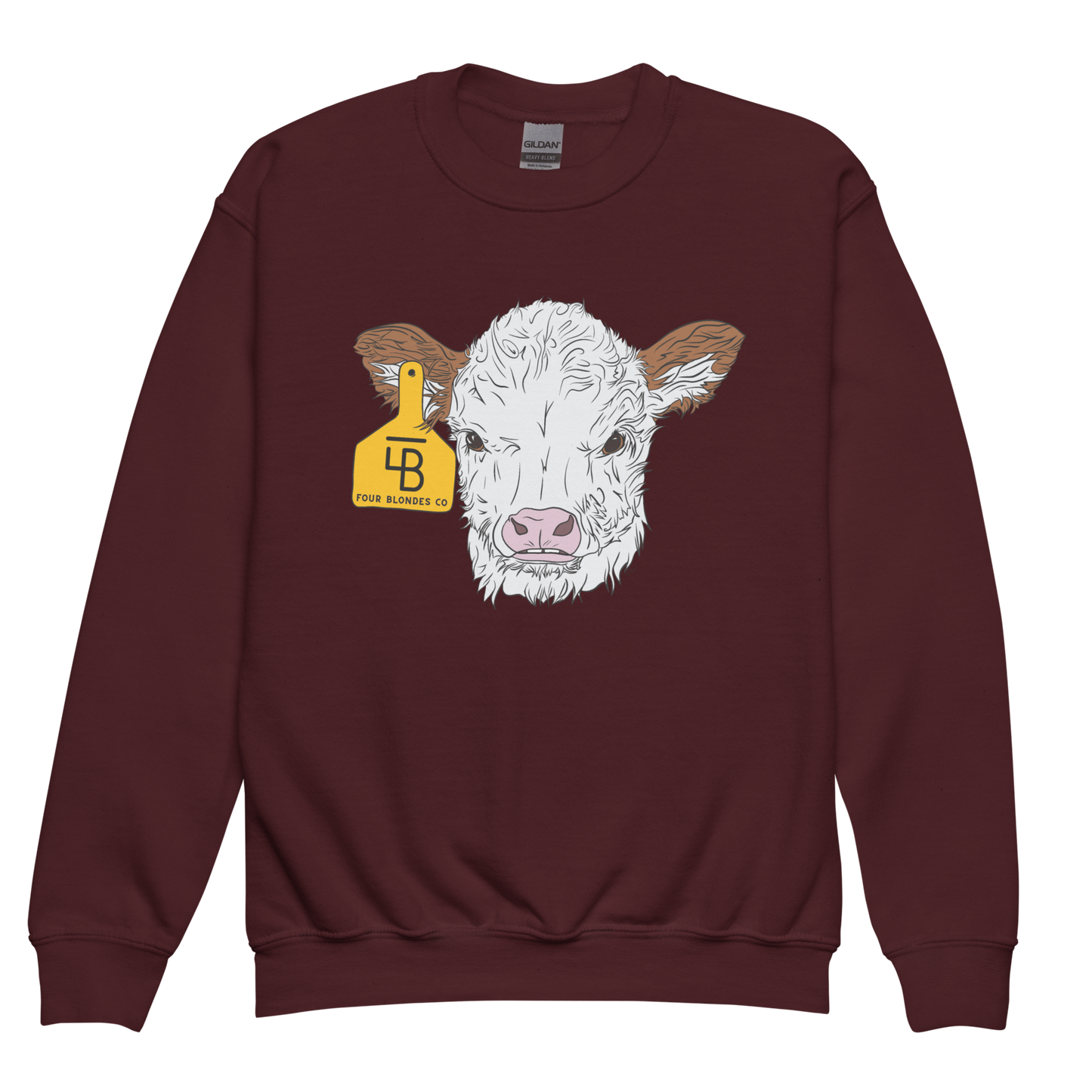 FBC Spring Baldie Calf - Youth crewneck sweatshirt