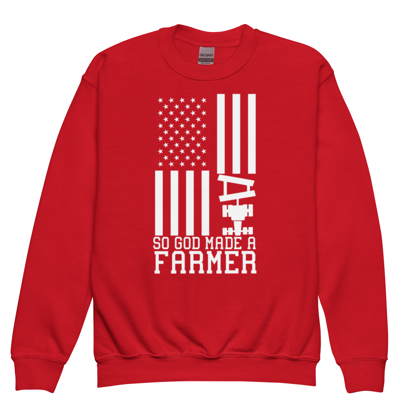 God Made A Farmer - Youth crewneck sweatshirt