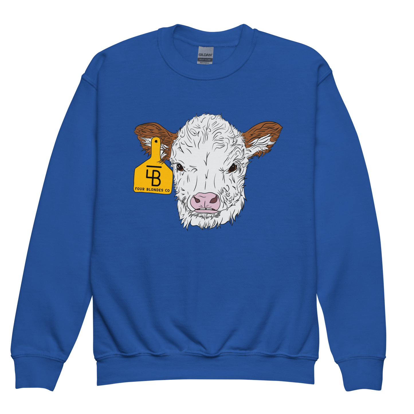 FBC Spring Baldie Calf - Youth crewneck sweatshirt