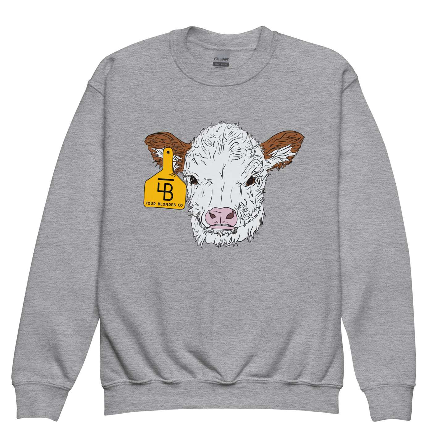 FBC Spring Baldie Calf - Youth crewneck sweatshirt