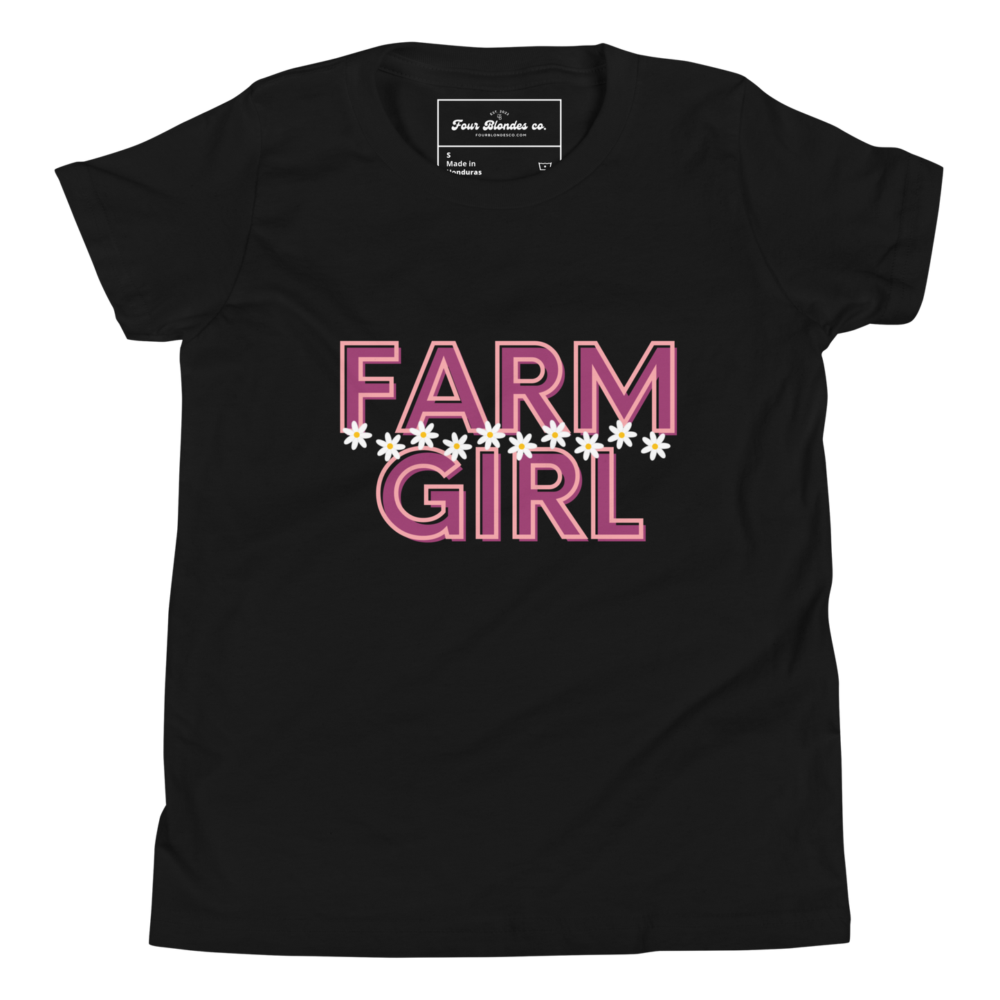 Farm Girl Daisies - Youth Short Sleeve T-Shirt