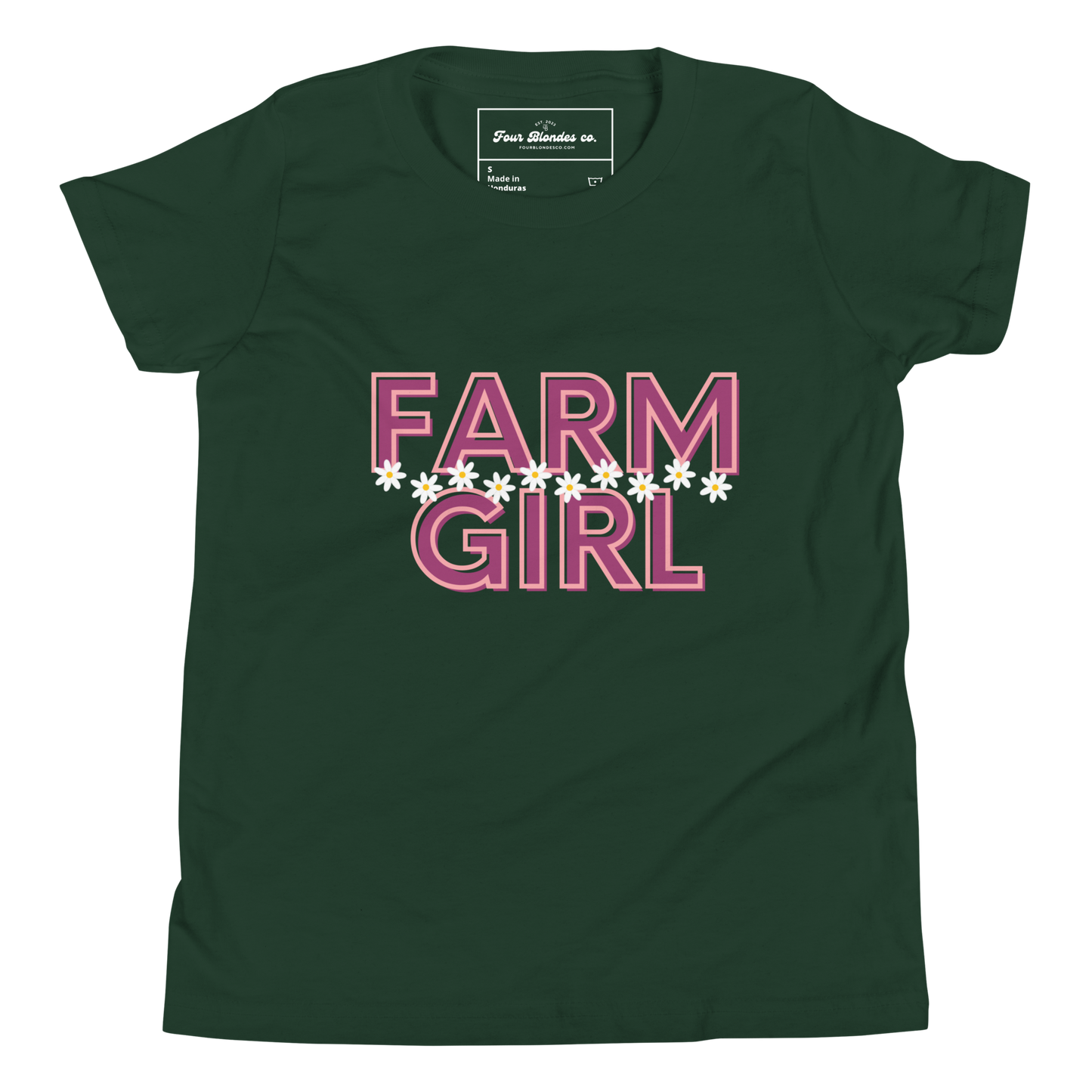 Farm Girl Daisies - Youth Short Sleeve T-Shirt