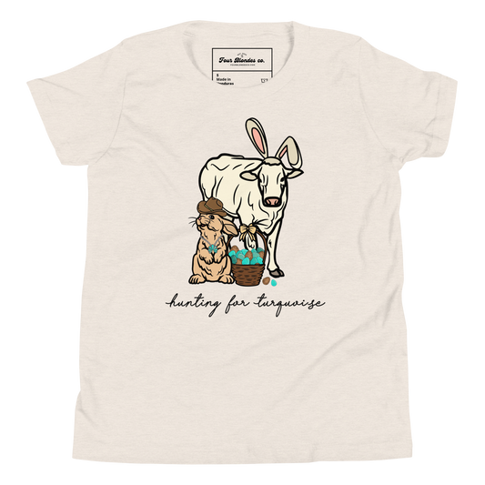 Hunting For Turquoise (Easter) - Youth Short Sleeve T-Shirt