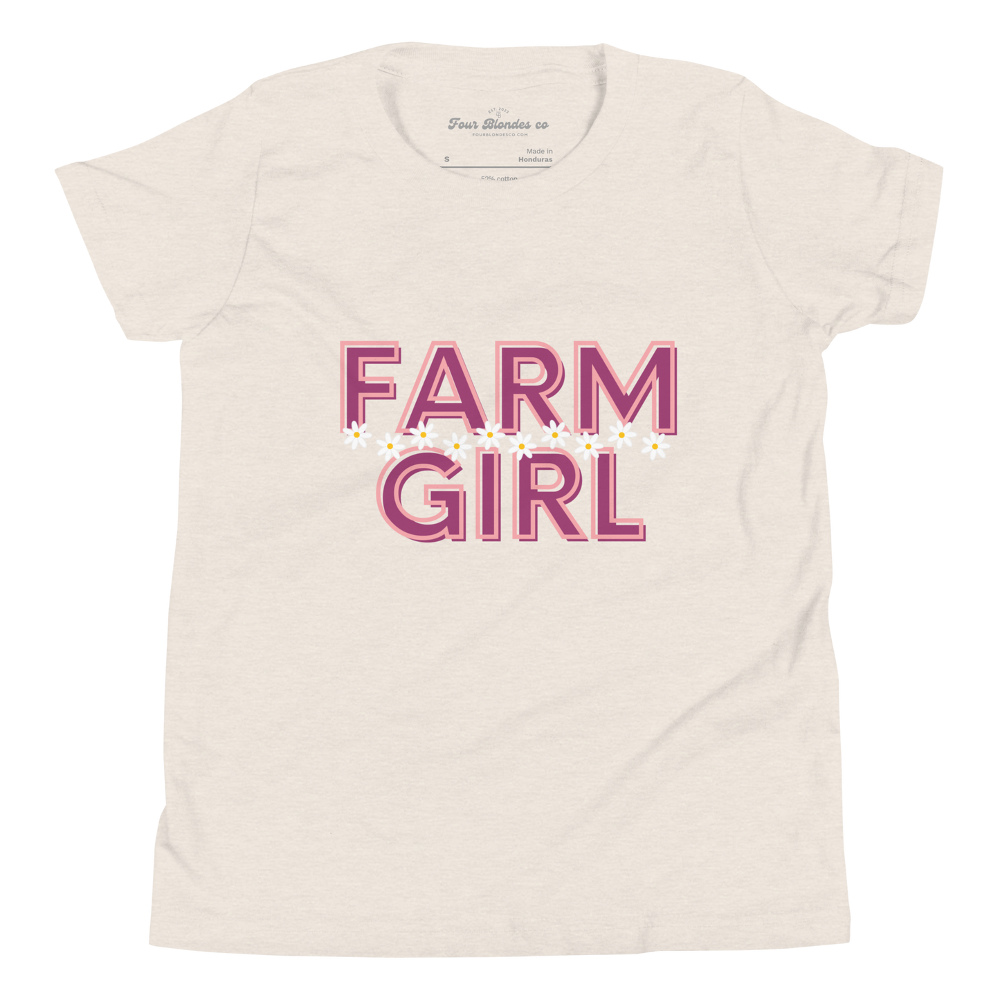 Farm Girl Daisies - Youth Short Sleeve T-Shirt