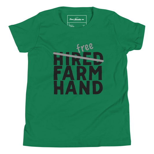 Free Farm Hand - Youth Short Sleeve T-Shirt