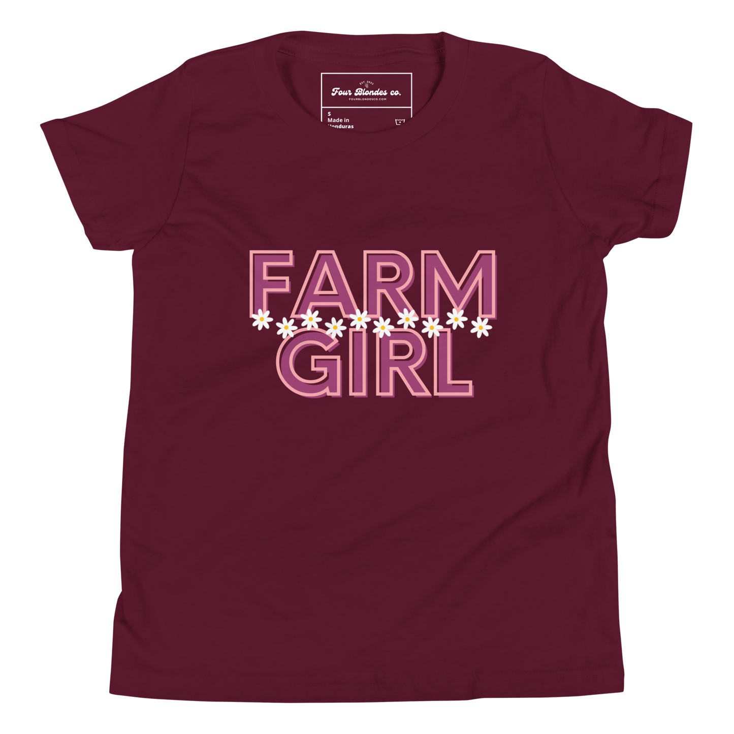 Farm Girl Daisies - Youth Short Sleeve T-Shirt