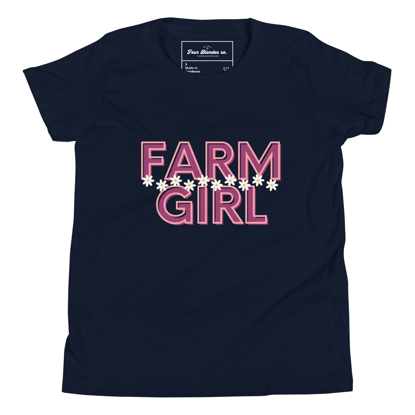 Farm Girl Daisies - Youth Short Sleeve T-Shirt