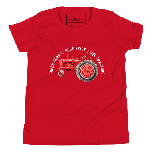 Red Tractor - Youth Short Sleeve T-Shirt