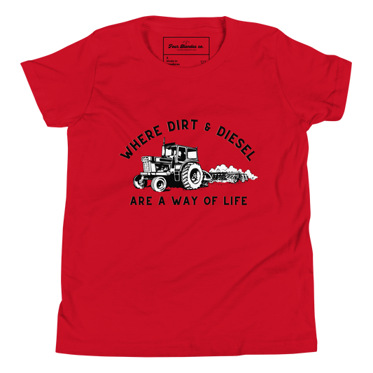 Dirt & Diesel - Youth Short Sleeve T-Shirt